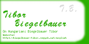 tibor biegelbauer business card